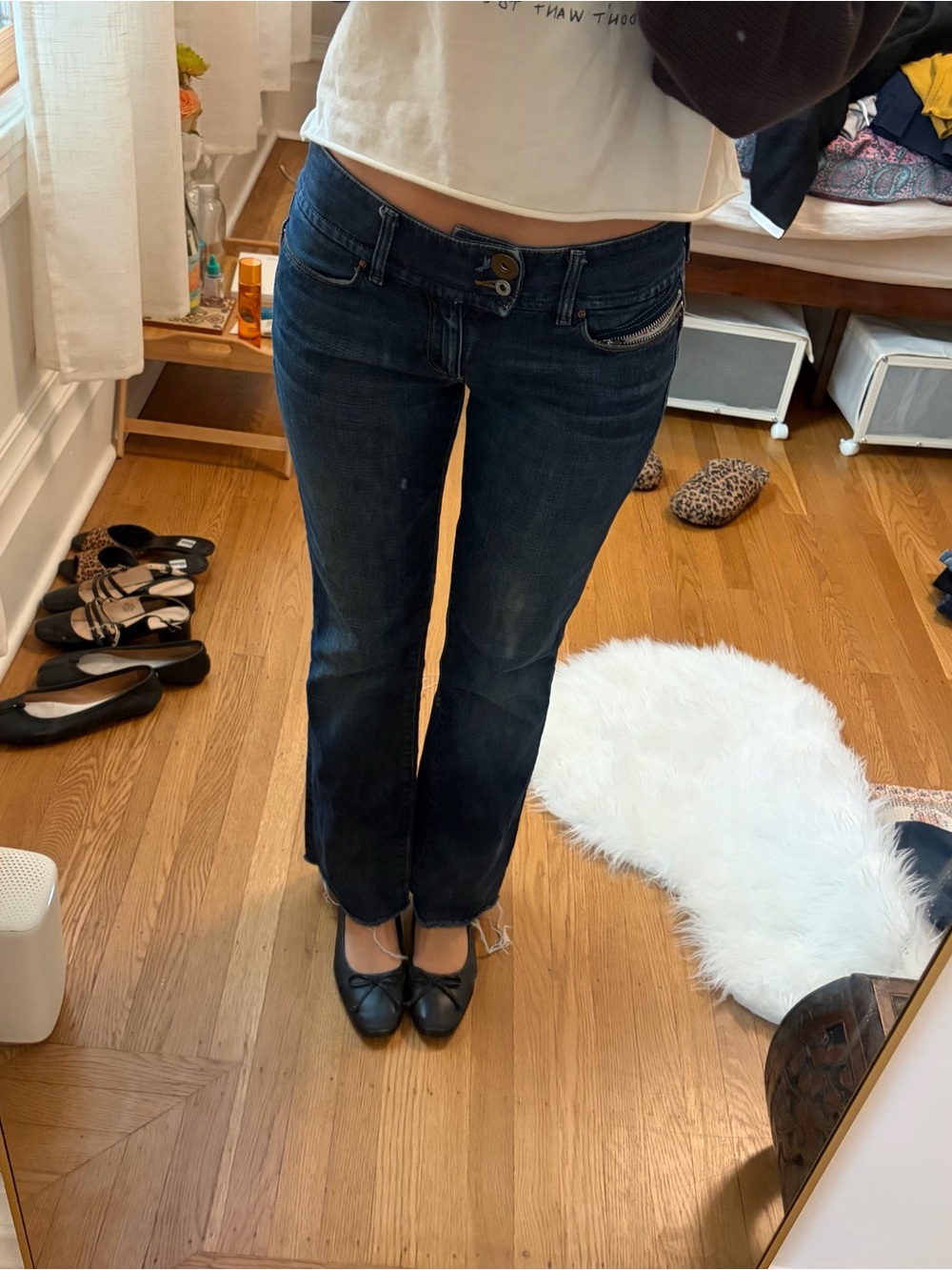 diesel low rise straight with slight flare jeans